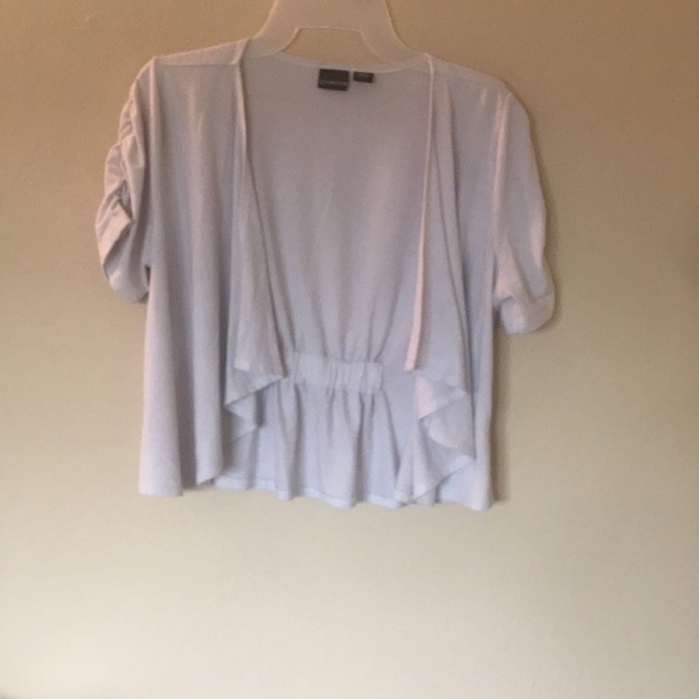 Short white cover up